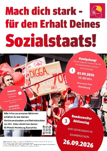 Aktionen zum Erhalt des Sozialstaats